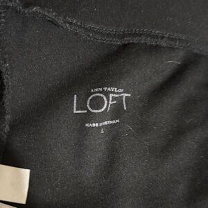 LOFT Black Crewneck Top